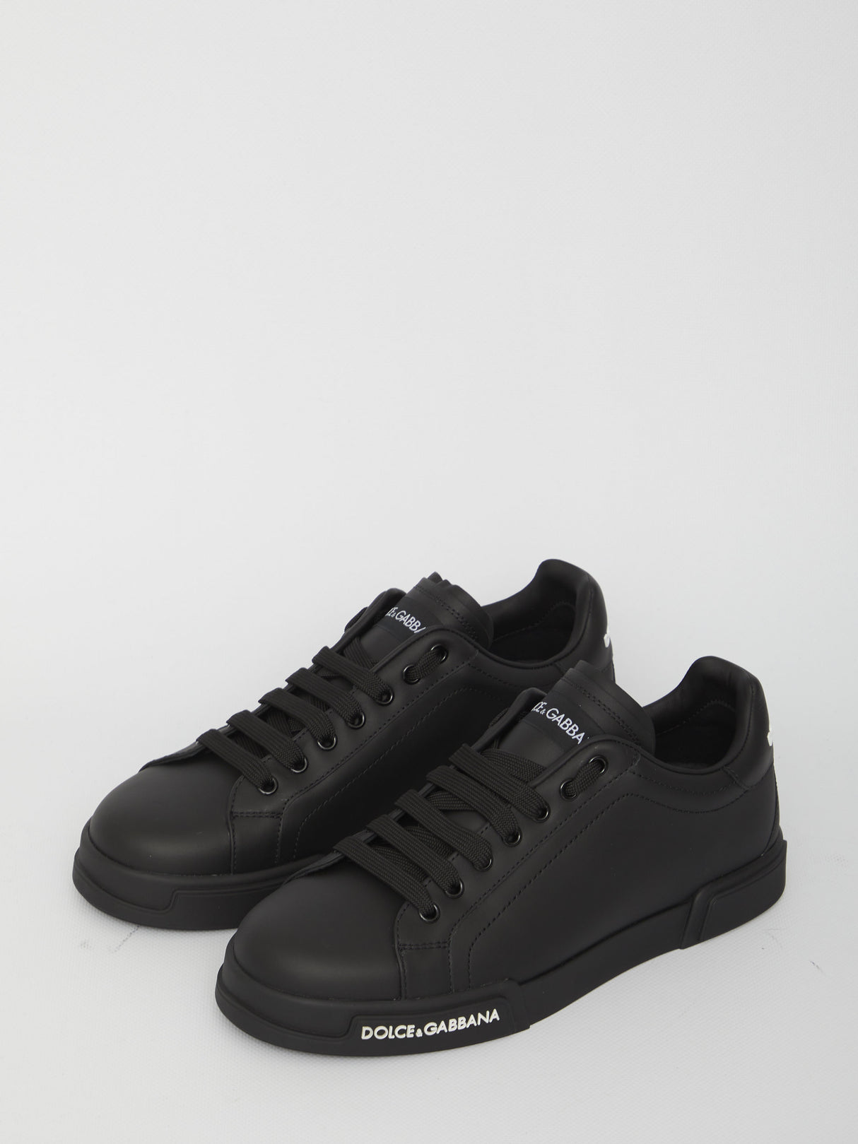 DOLCE & GABBANA Portofino Nappa Leather Sneakers