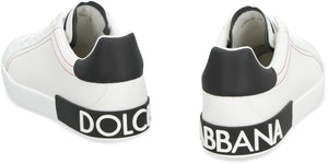 DOLCE & GABBANA Men's White Low-Top Sneakers for FW23