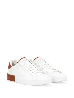 DOLCE & GABBANA Men's Portofino Leather Sneakers