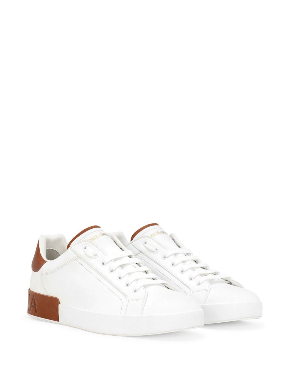 DOLCE & GABBANA Premium Leather Portofino Sneakers for Men