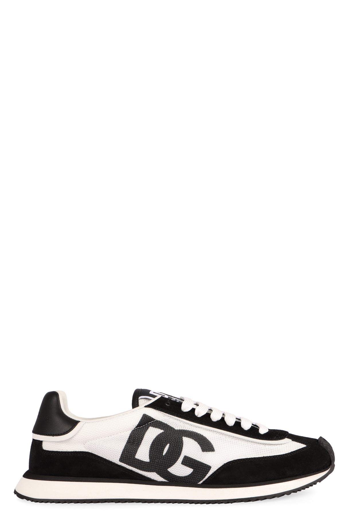 DOLCE & GABBANA Suede and Mesh DG Cushion Sneaker