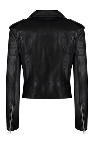 TOM FORD SS24 Black Leather Jacket for Women
