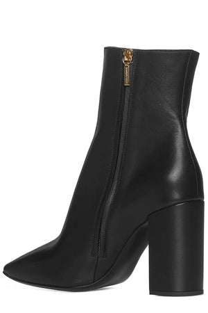 DOLCE & GABBANA Sleek Black Leather Ankle Boots for Women