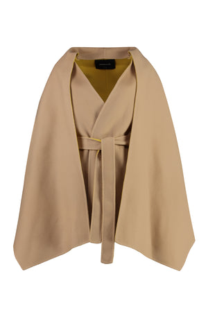 FABIANA FILIPPI Chic Wool and Cashmere Jacket with Removable Cape