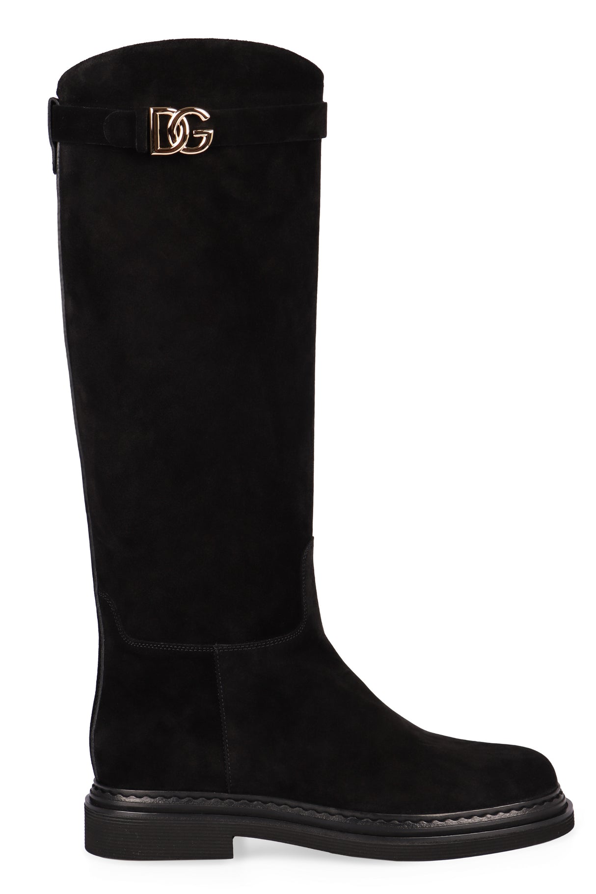 DOLCE & GABBANA SUEDE KNEE HIGH BOOTS