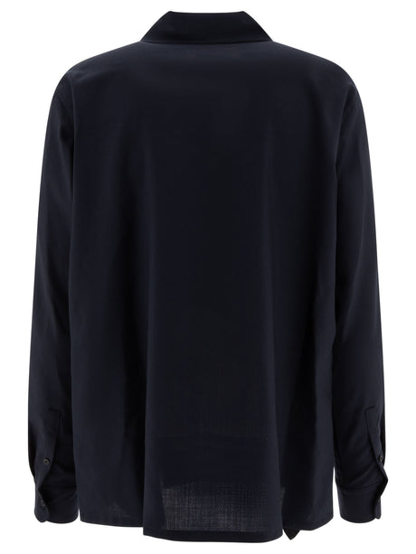 MARNI Embroidered Logo Wool Shirt - Regular Fit