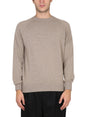 DRUMOHR Ribbed Collar Crossneck T-Shirt for Men