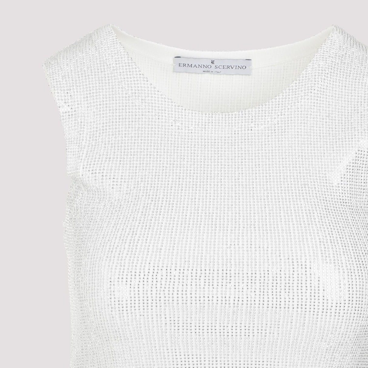 ERMANNO SCERVINO Metallic Knit Tank Top for Women, SS24 Collection