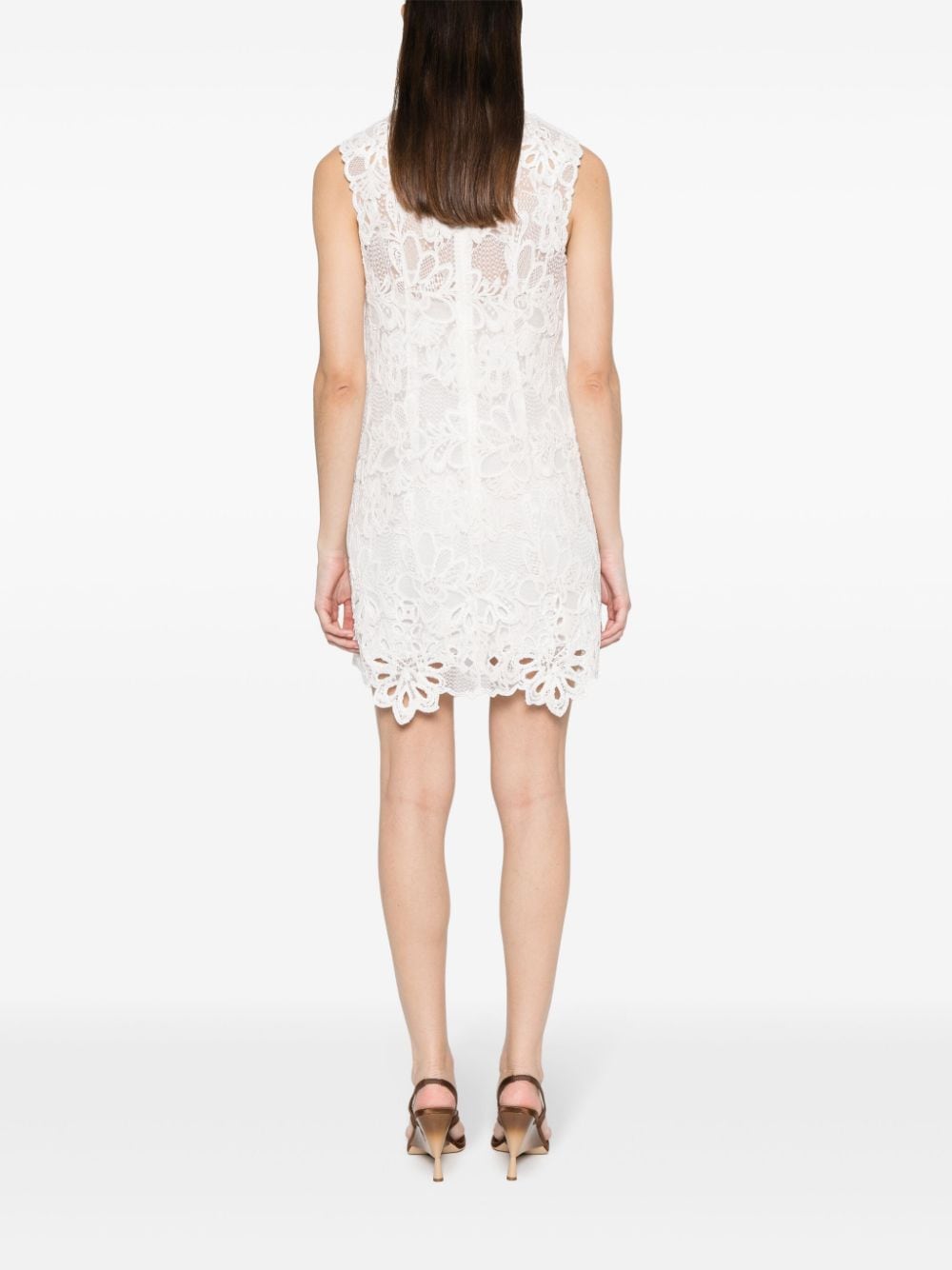 ERMANNO SCERVINO Mini Embroidered Lace Short Dress