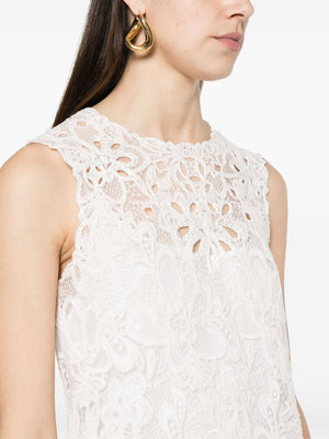 ERMANNO SCERVINO Mini Embroidered Lace Short Dress