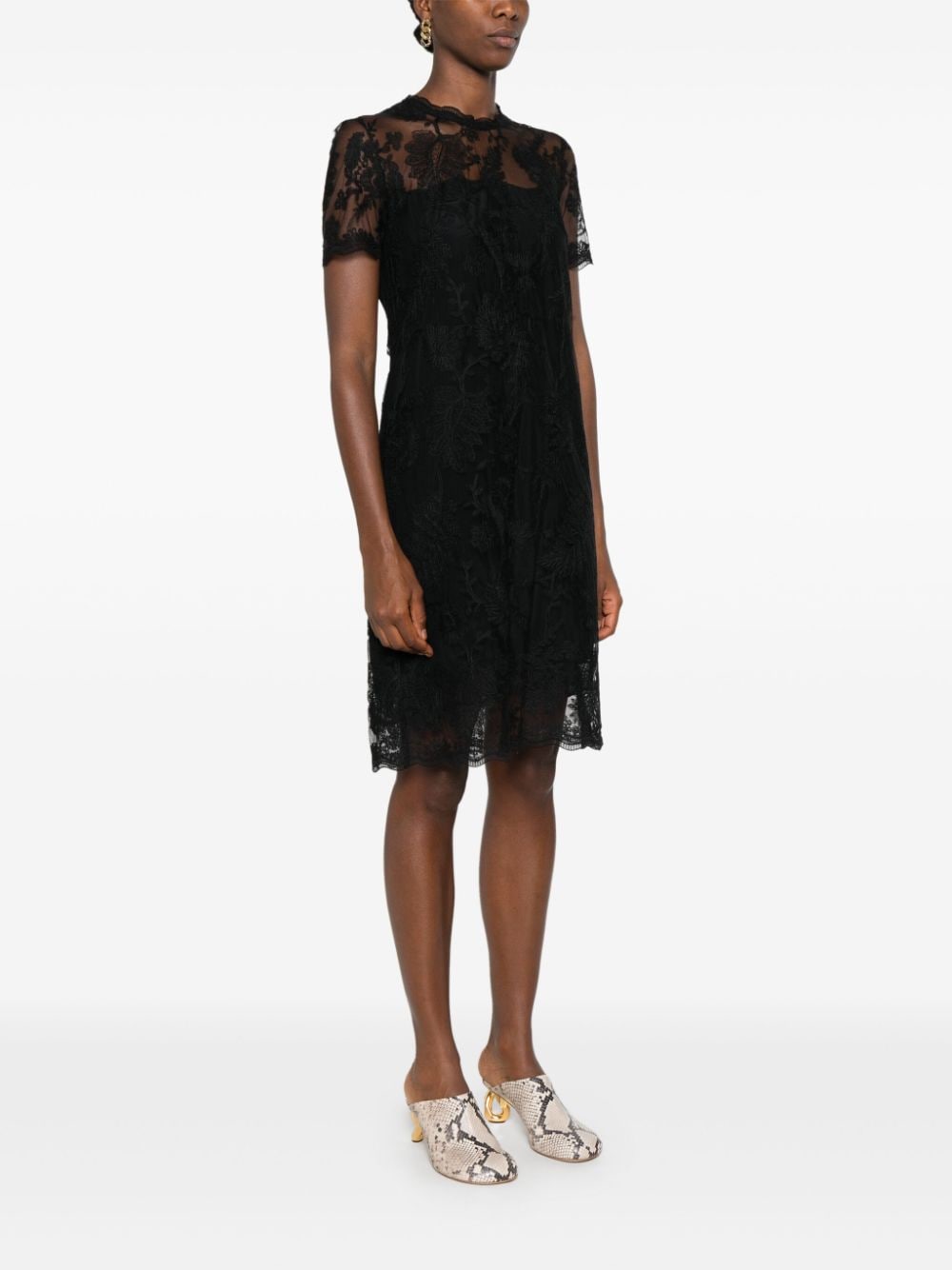 ERMANNO SCERVINO LACE MINI DRESS