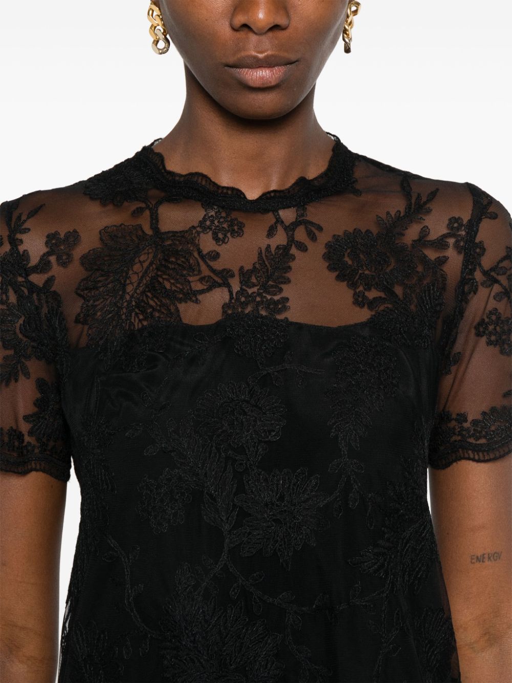 ERMANNO SCERVINO LACE MINI DRESS