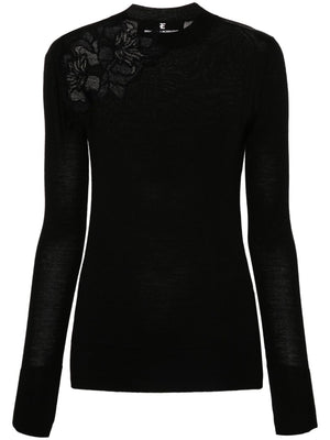 ERMANNO SCERVINO Embroidered Merino Wool Sweater - Women's Crew Neck - FW24