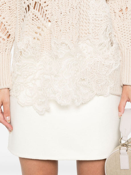 ERMANNO SCERVINO Lace Oversized Sweater