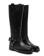 AGL Premium Leather Boots with Rubber Sole for Women