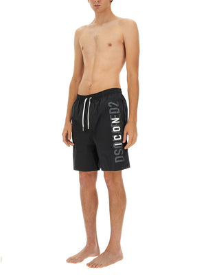 DSQUARED2 Men's Swimsuit with Logo - Size 48