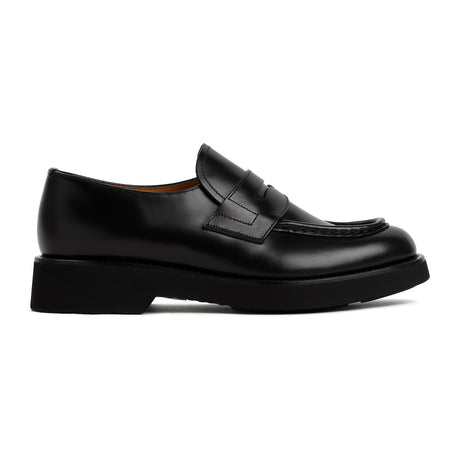 CHURCH'S Black Leather Loafers for Women - Fall/Winter 2024 Collection