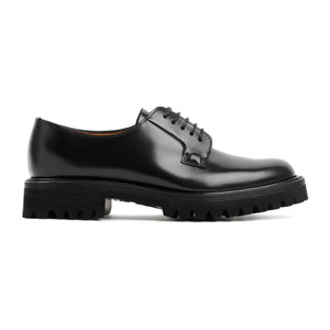 CHURCH'S Sophisticated Black Raffia Derby Shoes for Women