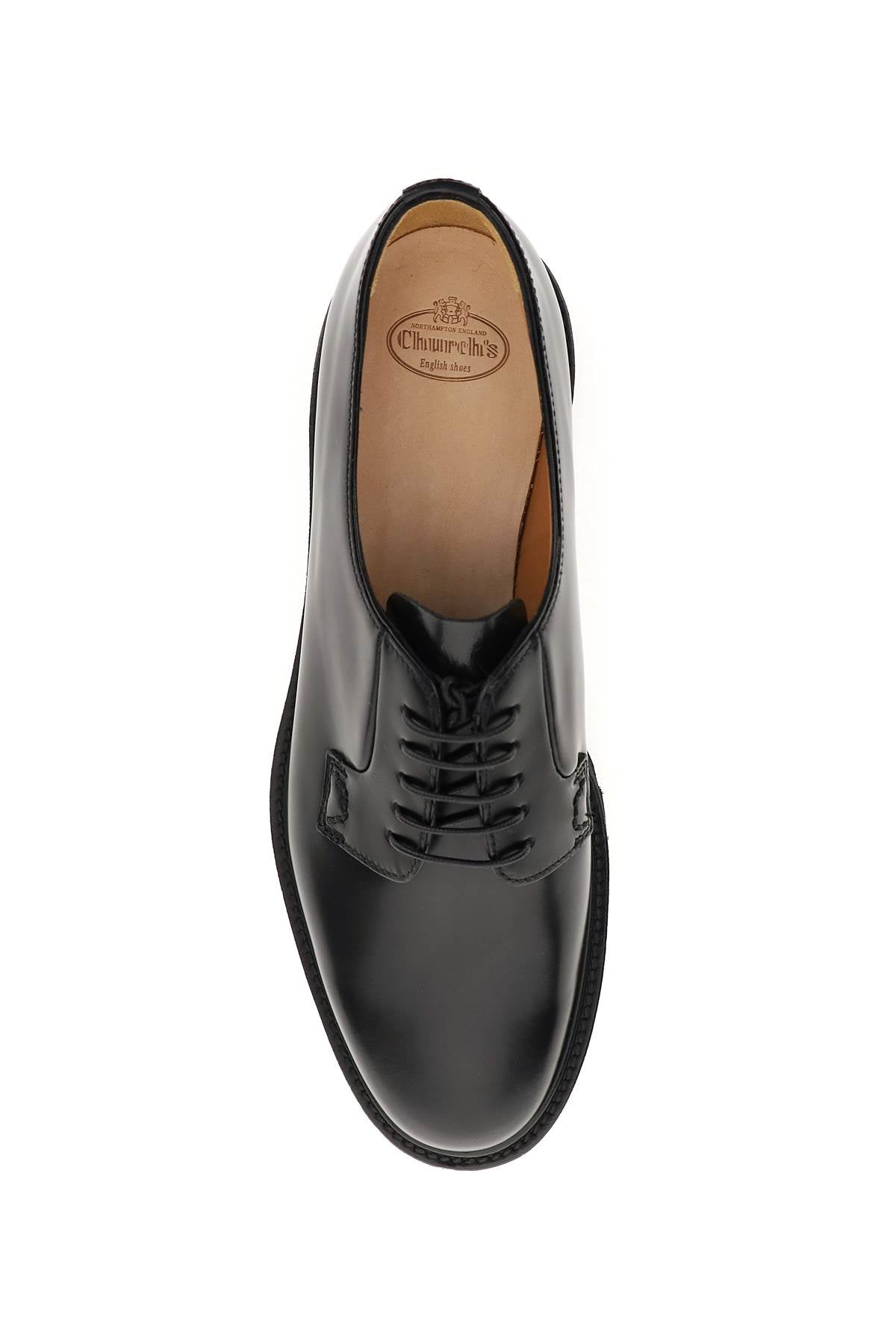 CHURCH'S Sophisticated Black Raffia Derby Shoes for Women