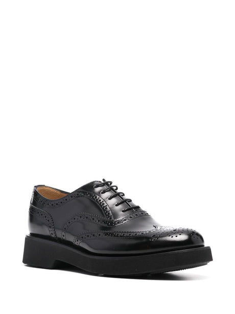 CHURCH'S Women's Luxurious Oxford Richelieu Shoes - Smoke Finish