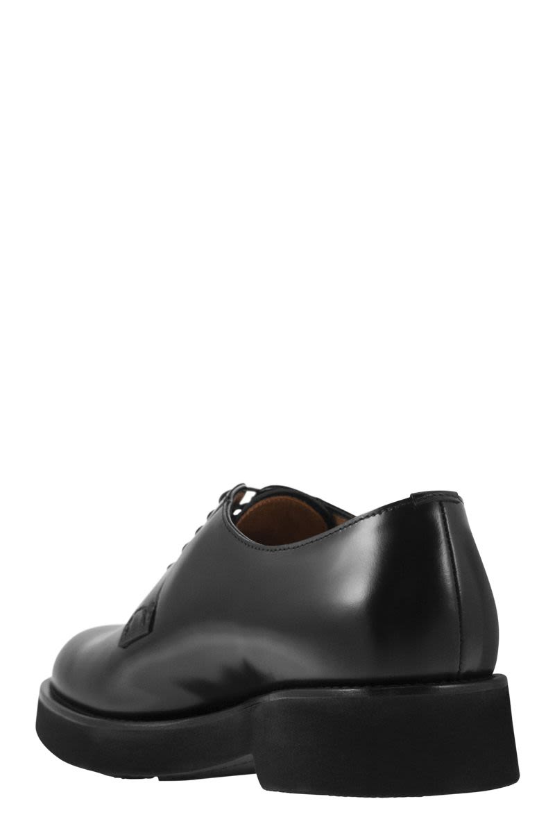 CHURCH'S Black Leather Derby Dress Shoes for Women