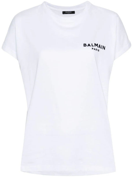 BALMAIN 24FW Women's Gab Blanc Noir Top