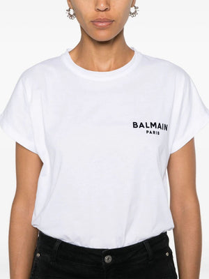 BALMAIN 24FW Women's Gab Blanc Noir Top