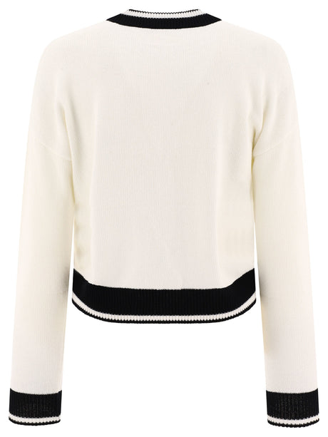 BALMAIN Signature White Sweater for Women - FW24 Collection