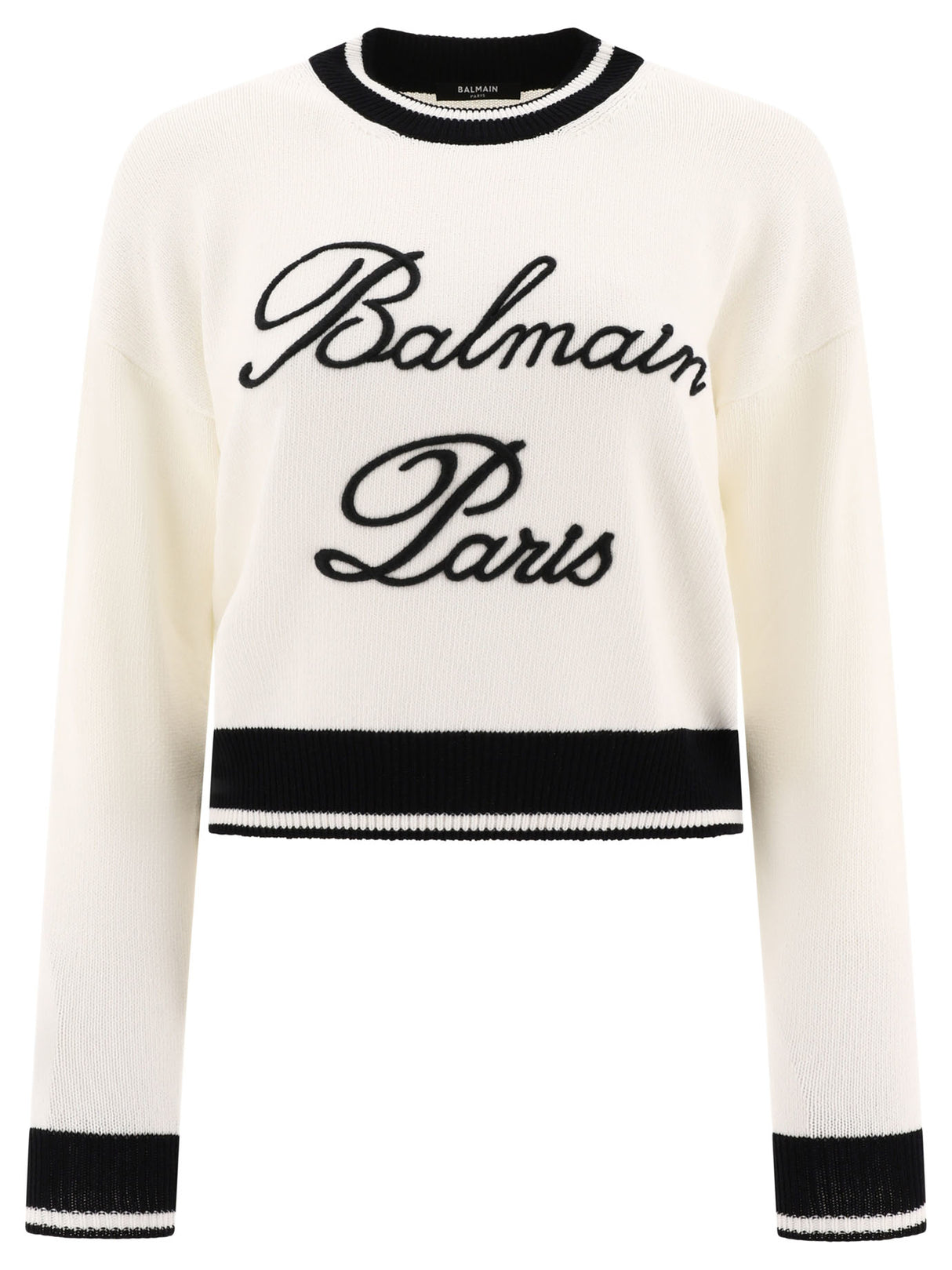 BALMAIN Stylish 24FW Women's White Tunic Top