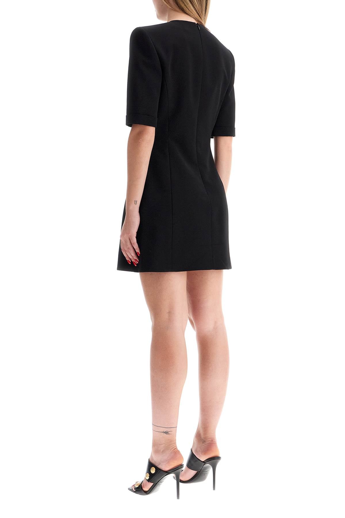 BALMAIN Classic Black Mid Skirt for Women | 24FW Collection