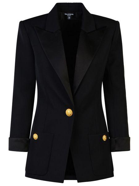 Áo Blazer Len Cổ Bẻ Đỉnh Sang Trọng