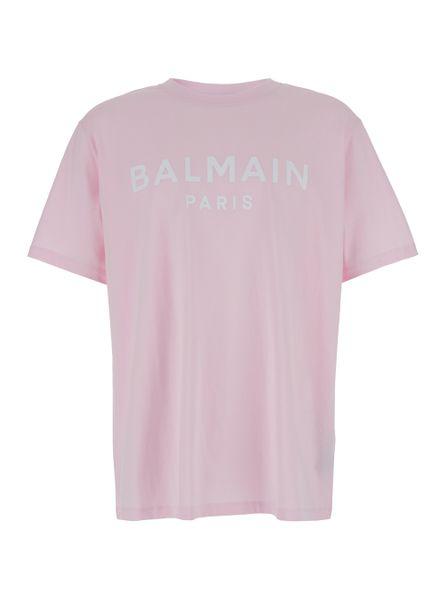 BALMAIN Organic Cotton Logo Tee