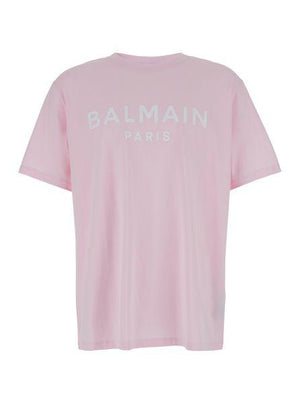 BALMAIN Organic Cotton Logo Tee