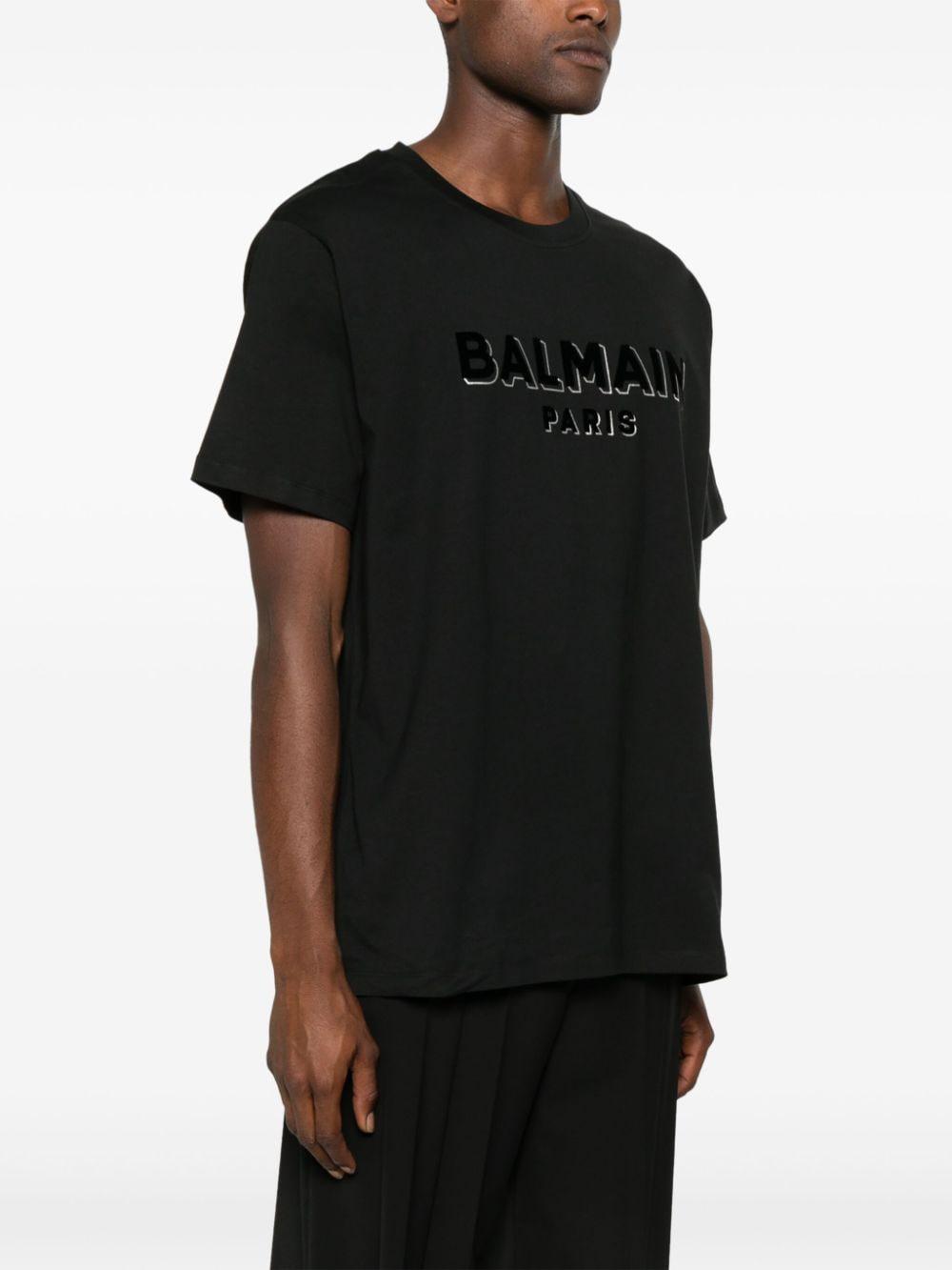 BALMAIN Bold Flock & Foil Bulky Fit Tee