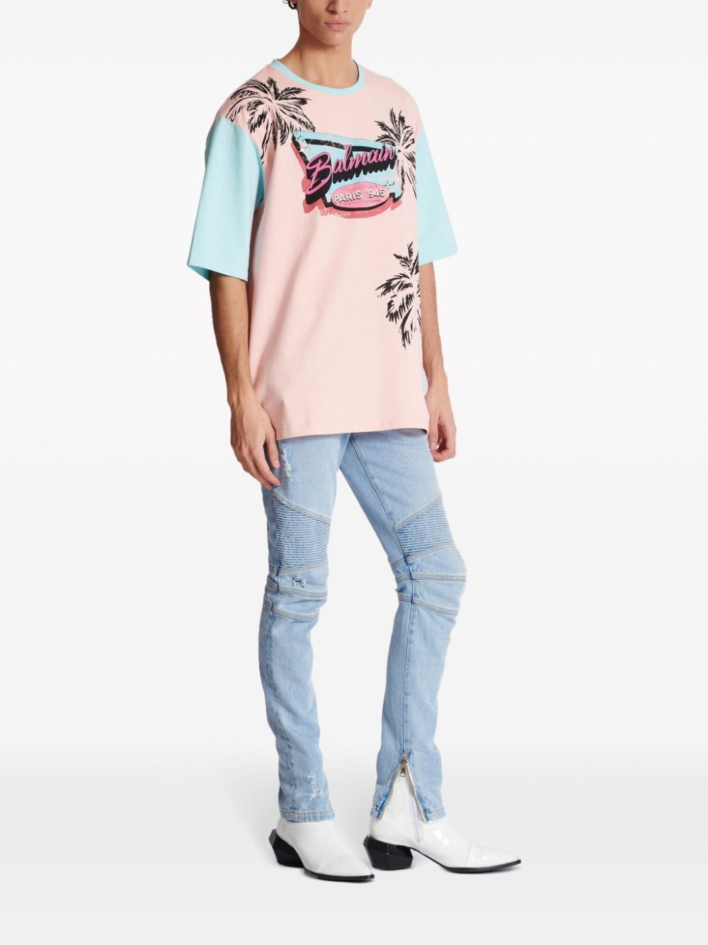 BALMAIN Miami Nights Oversized T-Shirt