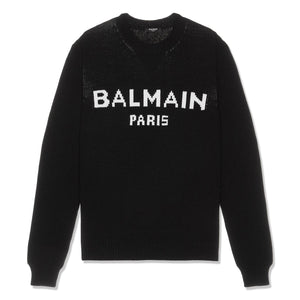 BALMAIN Oversized Embellished Logo Sweater