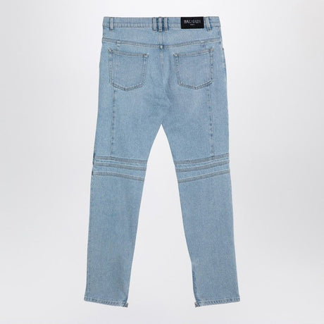 Quần Jeans Xanh Nhạt Kiểu Dáng Xe Máy