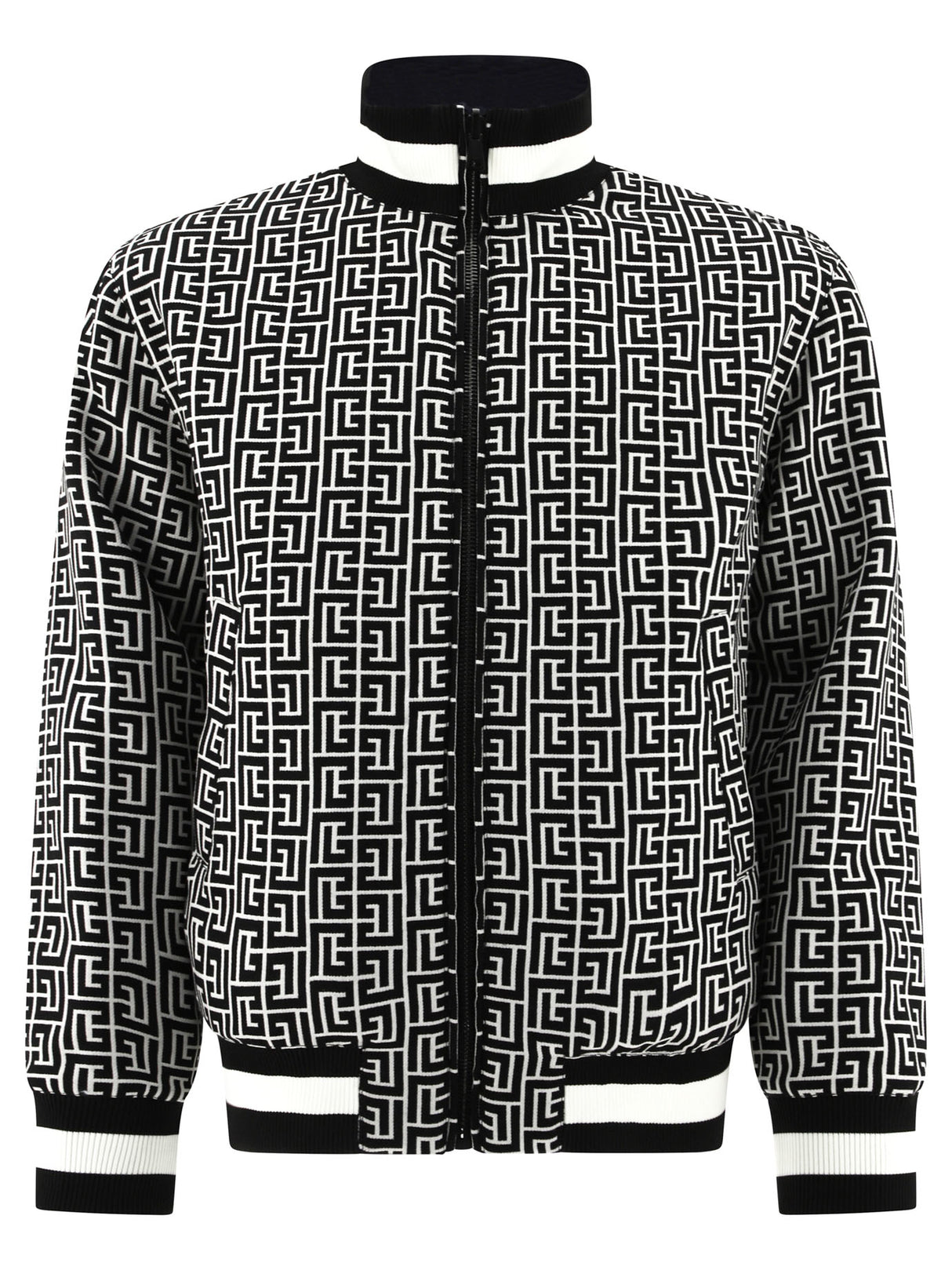 BALMAIN Men's Reversible Monogram Bomber Jacket