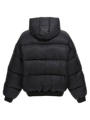 BALMAIN Luxury Monogram Hooded Puffer Jacket