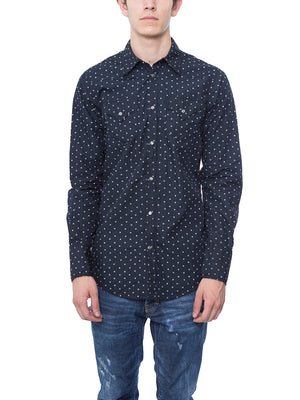 DSQUARED2 Patterned Western Shirt in Blue for Men - FW18 Collection