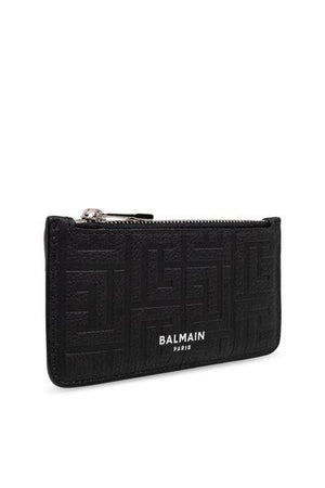 BALMAIN Mini Zip Card Holder for Men