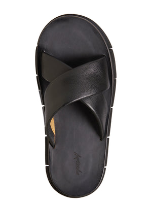 MARSELL Black Leather Sandals for Men - SS22 Collection