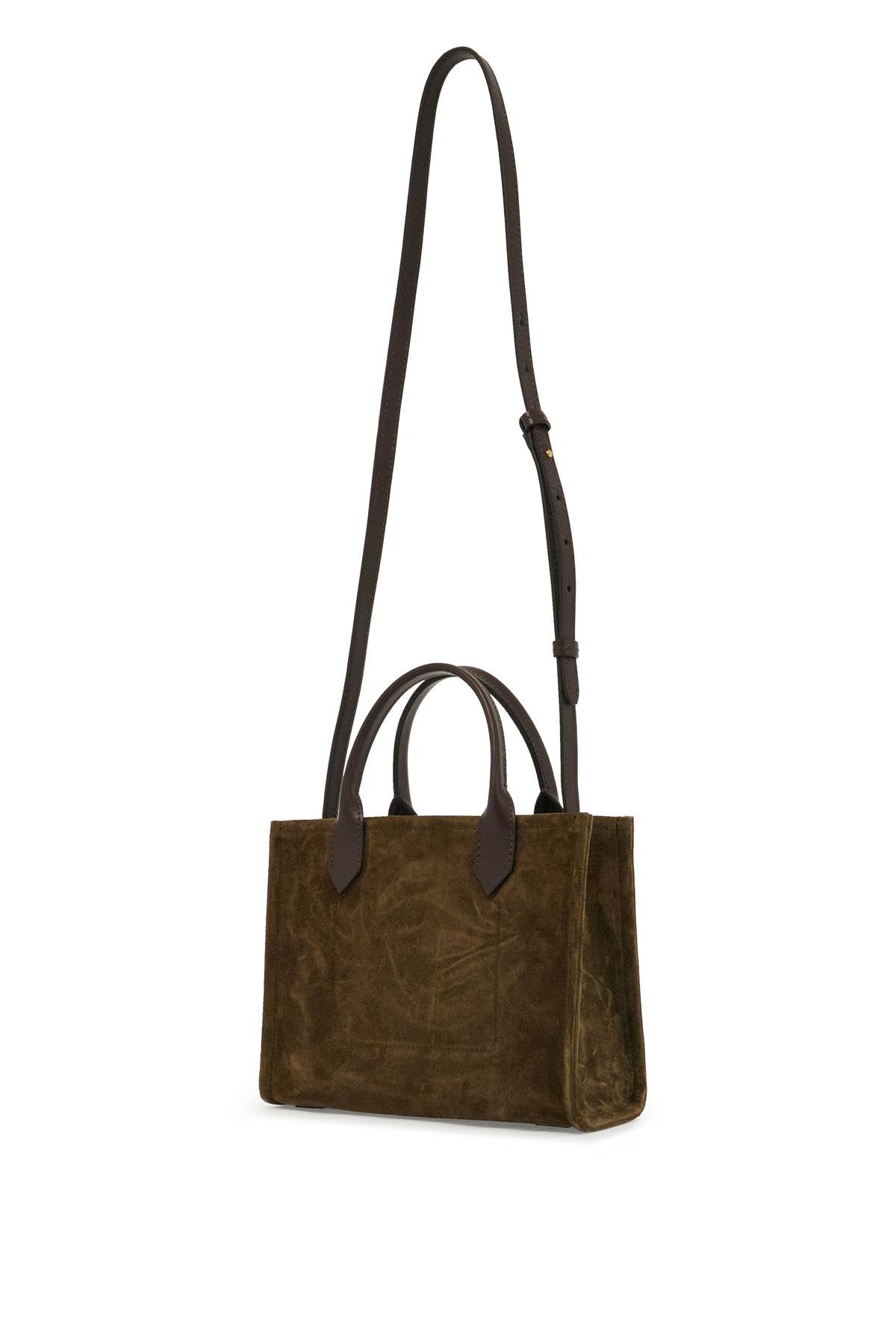 BALMAIN Suede B-ARMY Tote Handbag