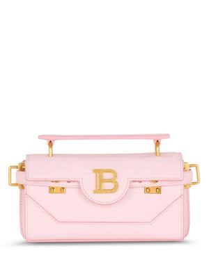 BALMAIN Elegant Mini Shoulder Bag in Roseclair