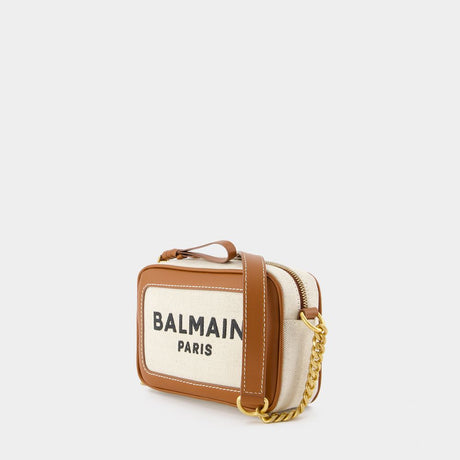 BALMAIN Chic Canvas Crossbody Mini Bag