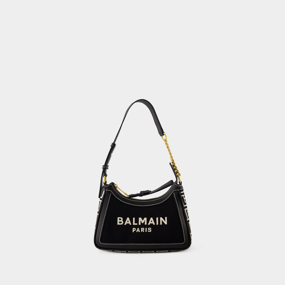 BALMAIN Chic Mini Canvas Shoulder Bag