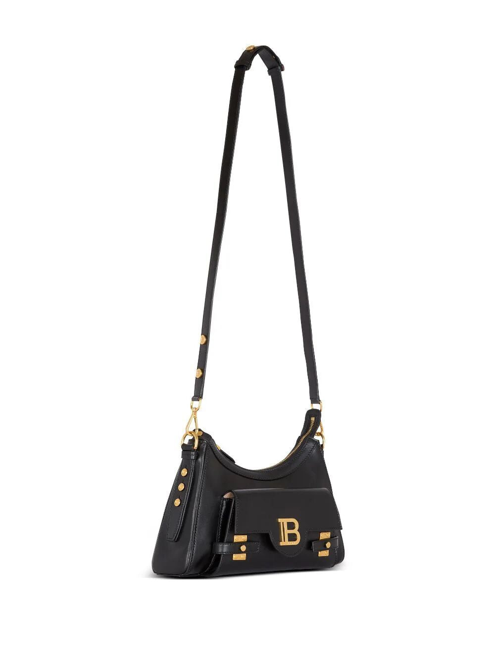 BALMAIN Elegant Mini Calfskin Shoulder Bag