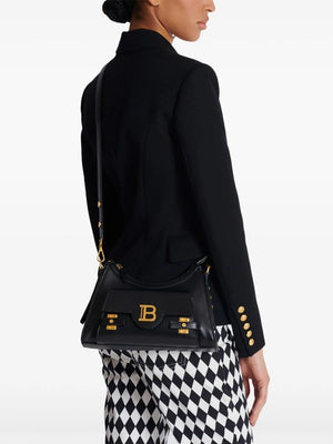 BALMAIN Elegant Mini Calfskin Shoulder Bag