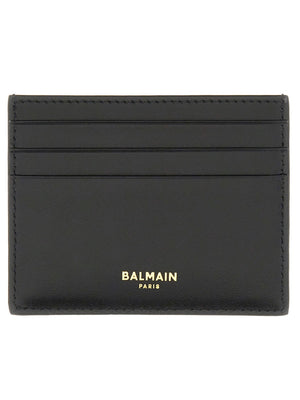 BALMAIN Mini Luxurious Calfskin Card Holder