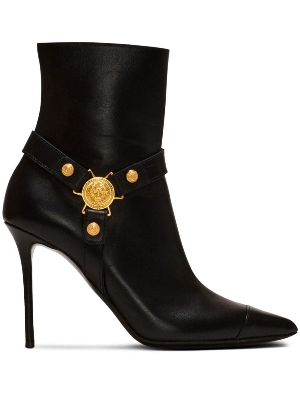 BALMAIN Chic Noir Ankle Boots